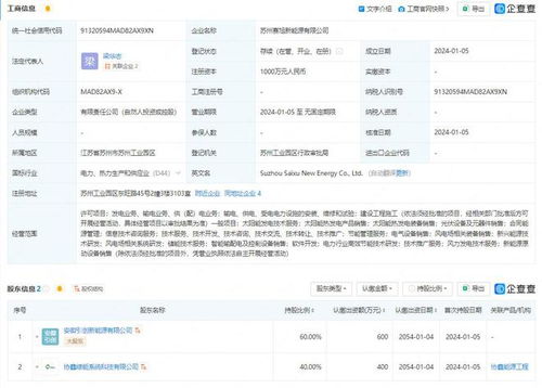 協(xié)鑫集成投資成立新公司 業(yè)務(wù)含風電場相關(guān)系統(tǒng)研發(fā)